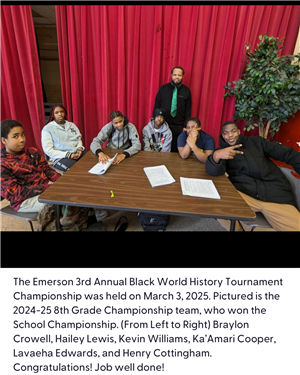 Mr. Watkins and 8th grade players.
